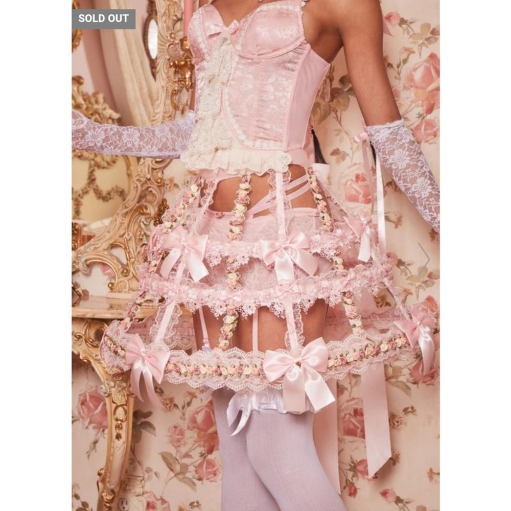 Rosette Cage Hoop Skirt